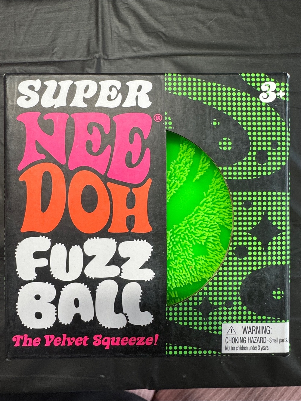 NeeDoh Super Fuzz Ball - Green Velvet Squeeze